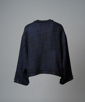 [25AW PRE-ORDER] Collarless Tweed Jacket