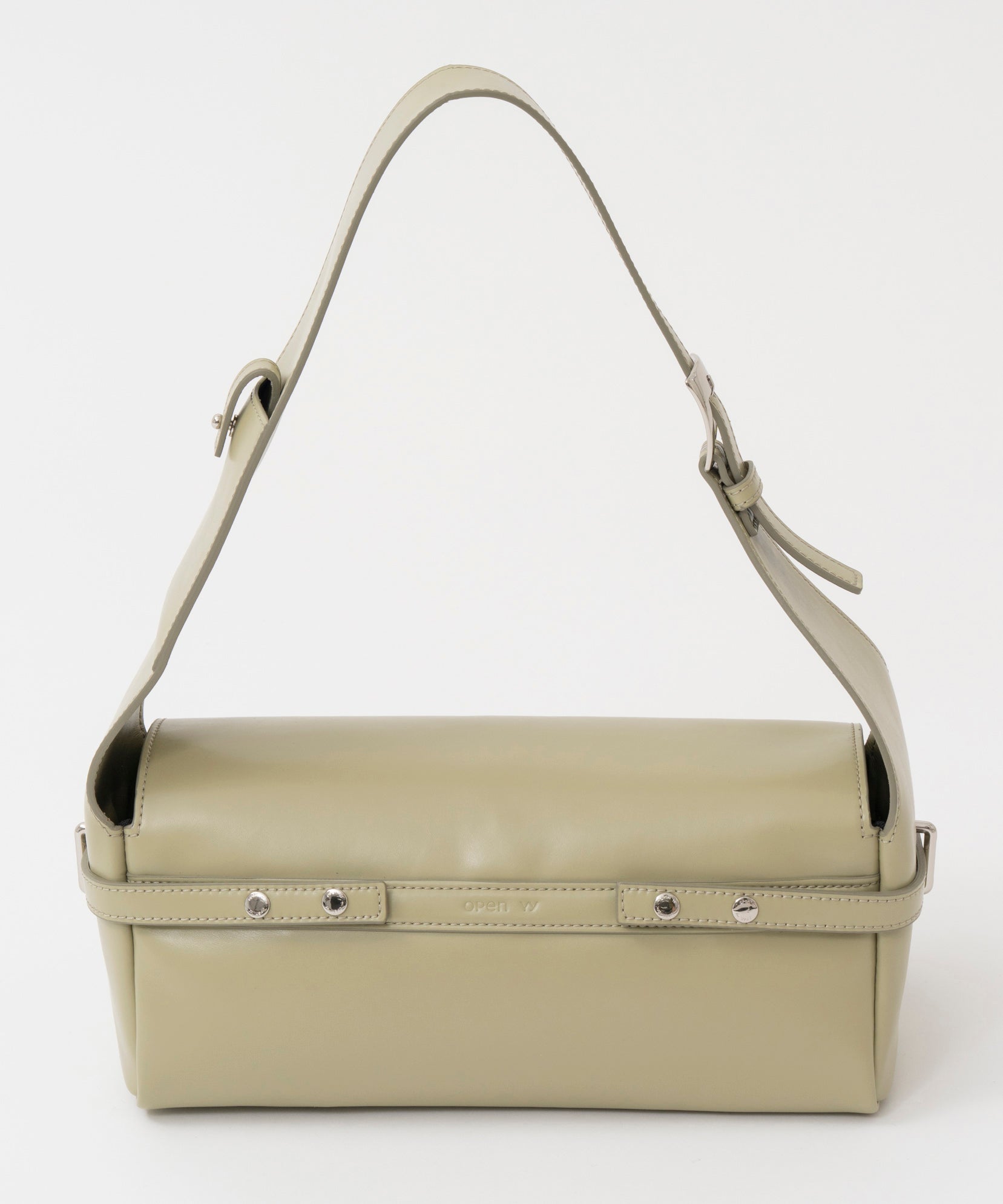 【OPEN YY】Leather BELTING DUFFLE BAG