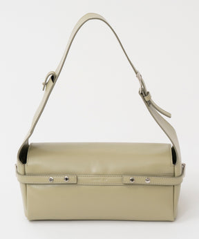 【OPEN YY】Leather BELTING DUFFLE BAG