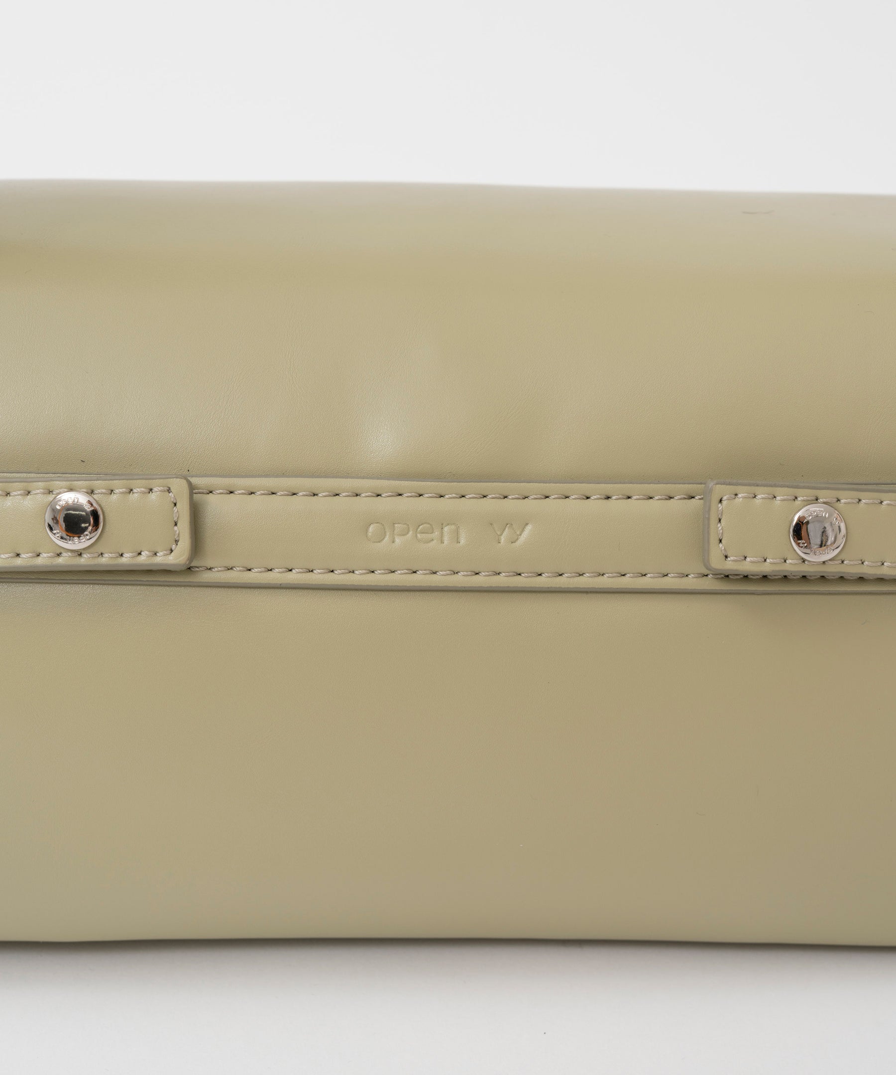 【OPEN YY】Leather BELTING DUFFLE BAG