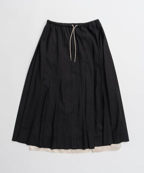 【26AUTUMN PRE-ORDER】Waist Drawstring Pleated Skirt