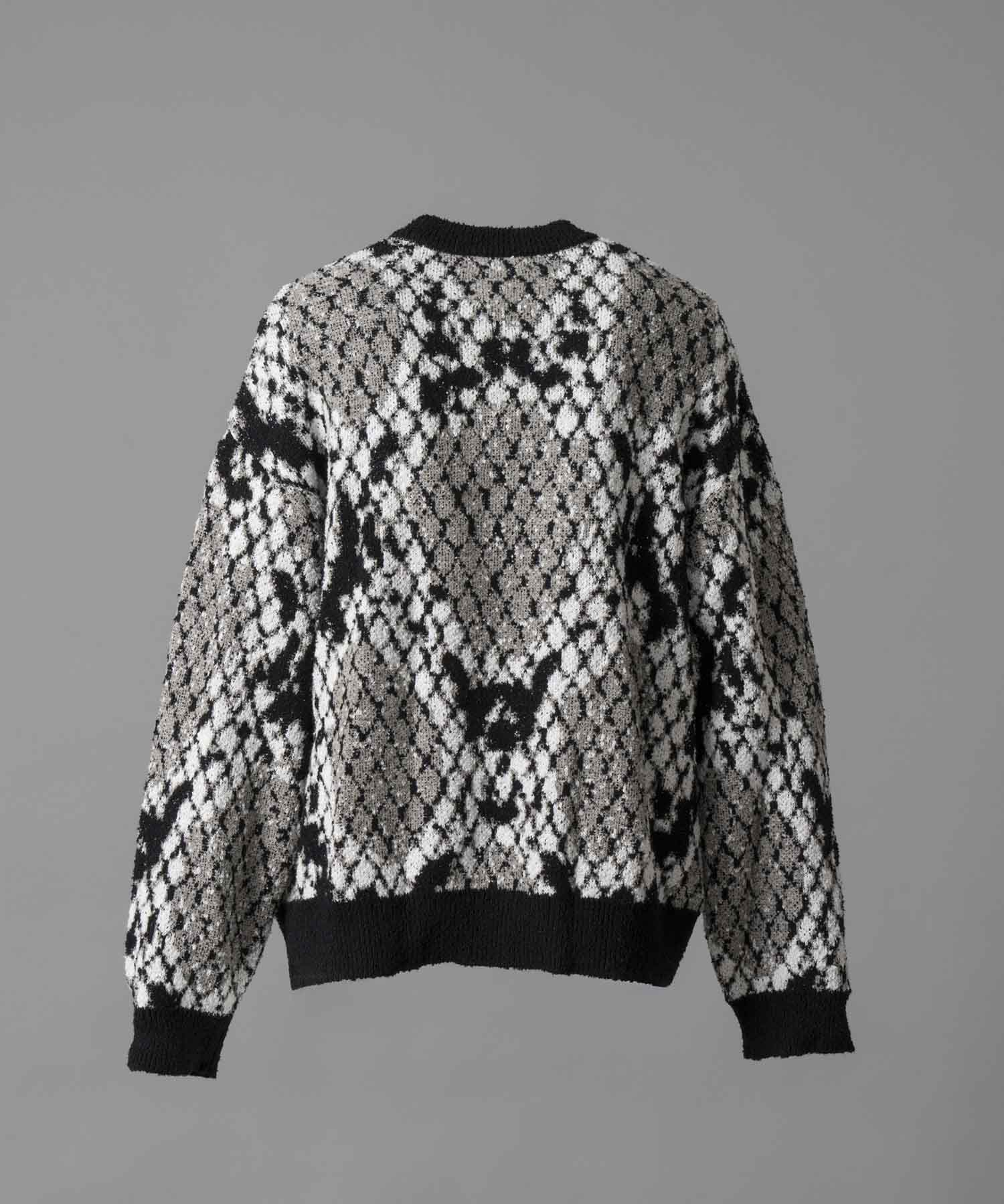 [24AW Pre-Order] Prime-Over Python Crew Neck Knit Pullover