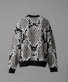 [24AW Pre-Order] Prime-Over Python Crew Neck Knit Pullover