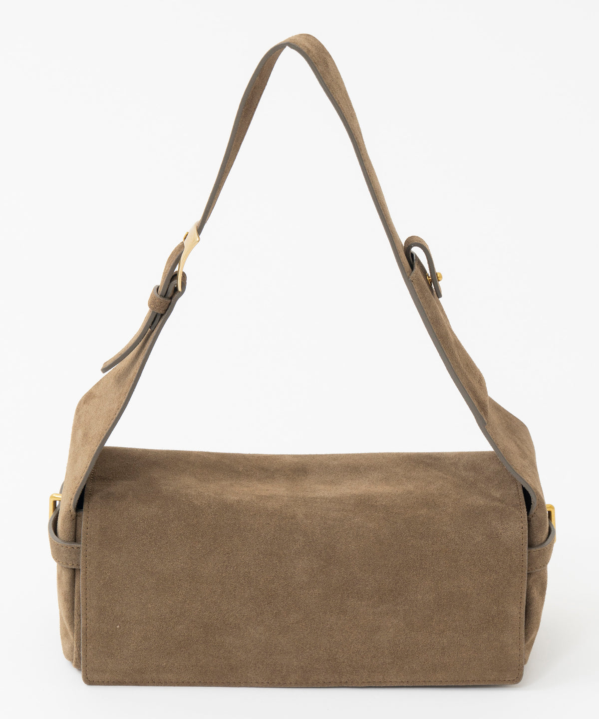 【OPEN YY】Leather SUEDE BELTING DUFFLE BAG
