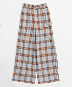 【25SPRING PRE-ORDER】Plaid Pattern Easy Pants