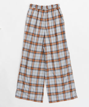 【25SPRING PRE-ORDER】Plaid Pattern Easy Pants