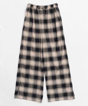 【25SPRING PRE-ORDER】Plaid Pattern Easy Pants