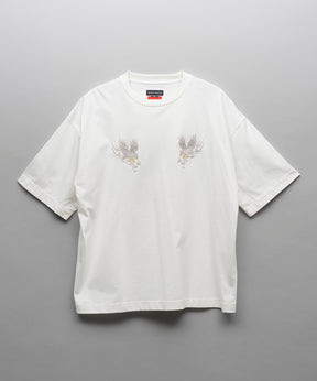 EAGLE EMBROIDERY PRIME-OVER CREW NECK T-SHIRT