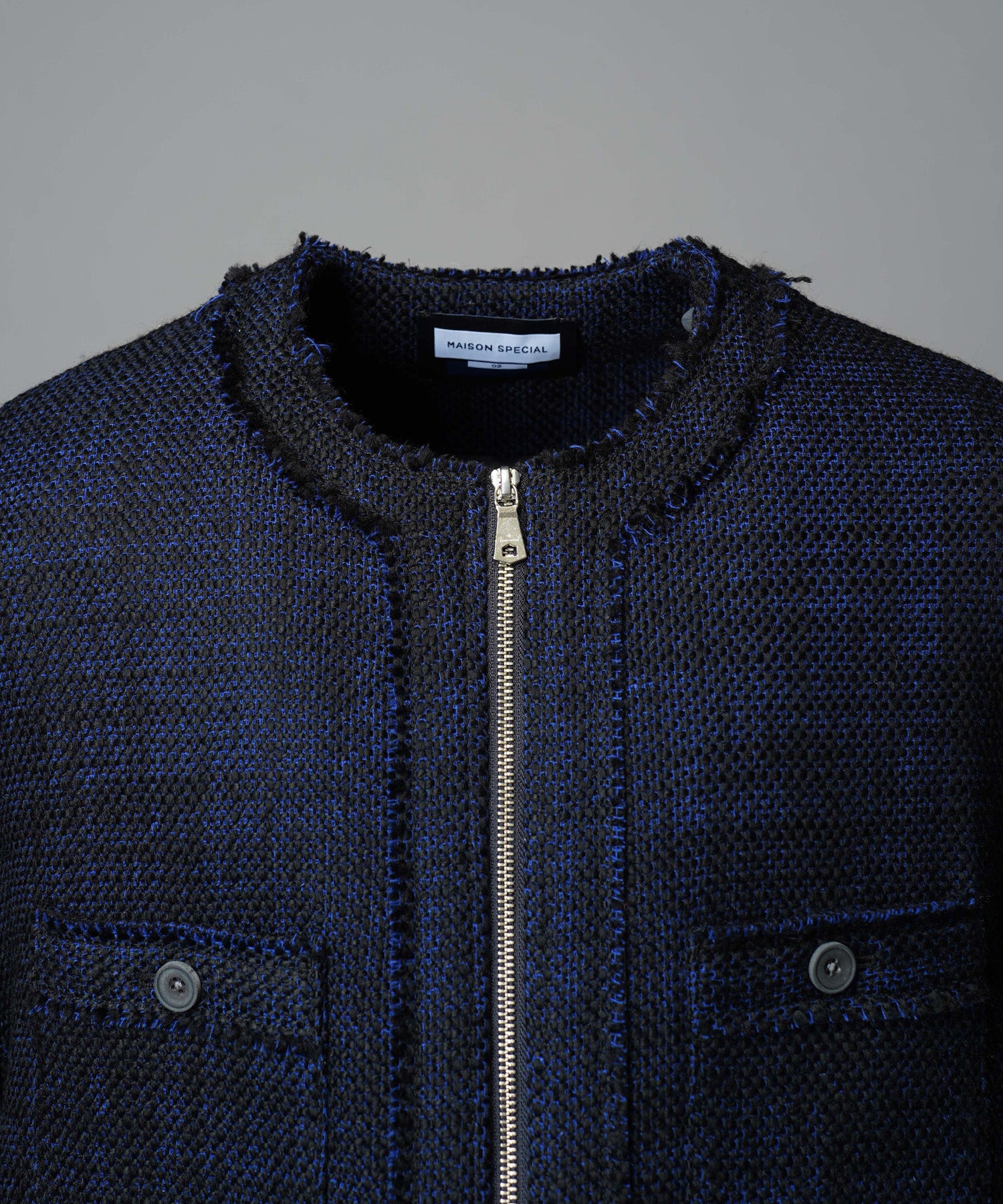 [25AW PRE-ORDER] Collarless Tweed Jacket