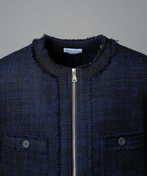 [25AW PRE-ORDER] Collarless Tweed Jacket