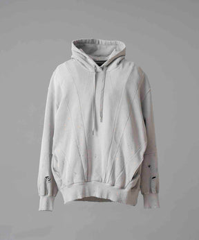 【PRE-ORDER】Three-Dimensional Prime-Over Cutting Weathered Hoodie