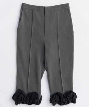 【26SPRING PRE-ORDER】Flower Hem Capri Pants