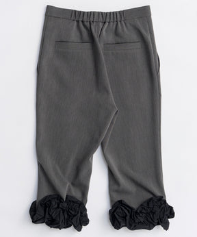 【26SPRING PRE-ORDER】Flower Hem Capri Pants
