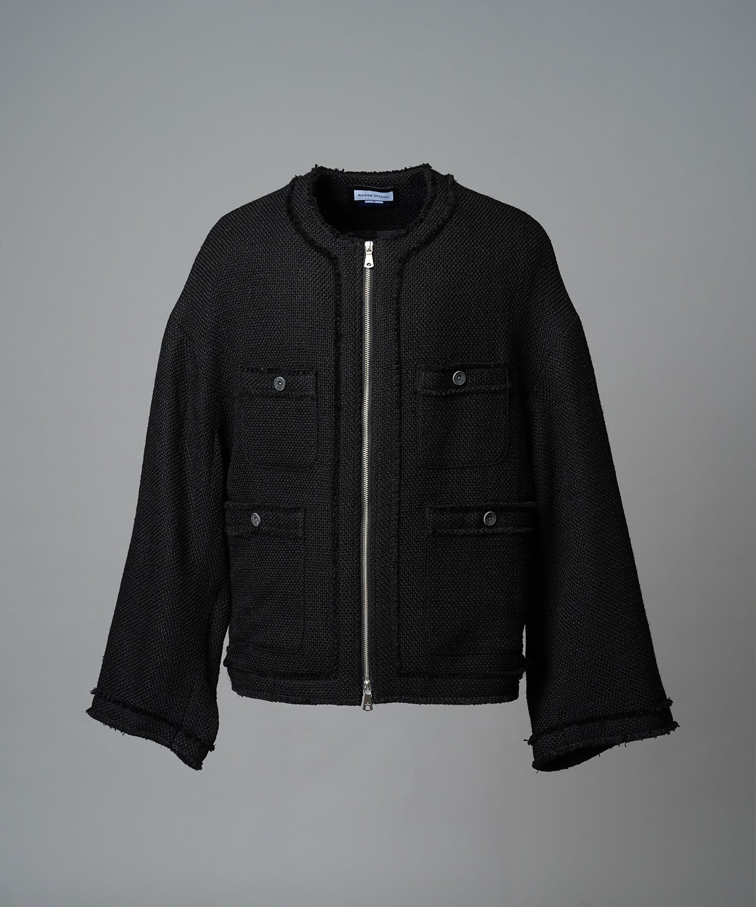 [25AW PRE-ORDER] Collarless Tweed Jacket