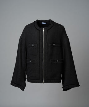 [25AW PRE-ORDER] Collarless Tweed Jacket