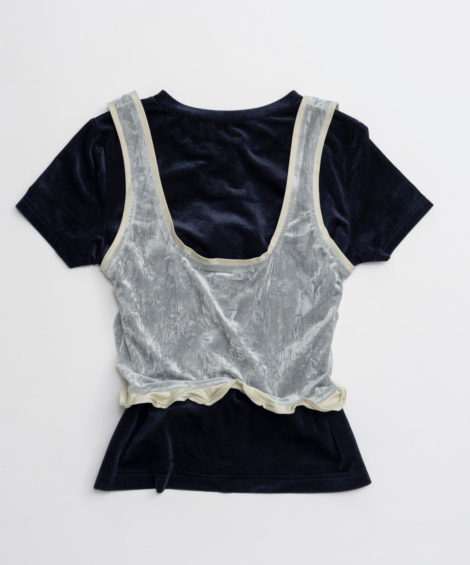 【26AUTUMN PRE-ORDER】Layered Velour Top