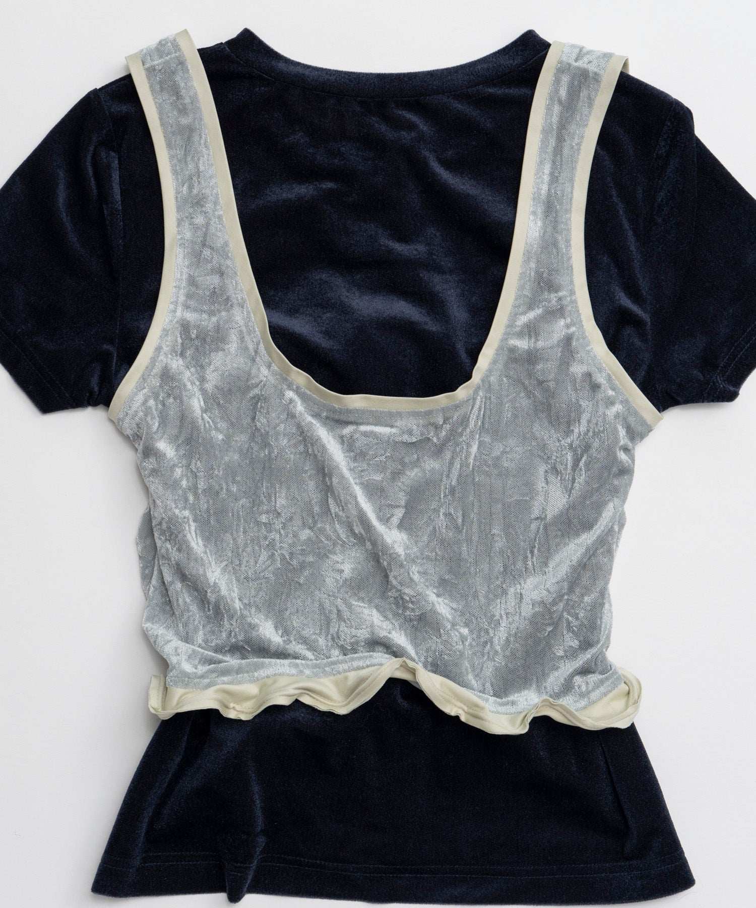 【26AUTUMN PRE-ORDER】Layered Velour Top