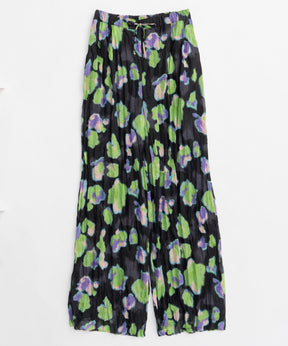 【25SPRING PRE-ORDER】Floral Pattern Pleated Easy Pants