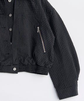 [26SPRING PRE-ORDER] 레이어드 체크 블라우스