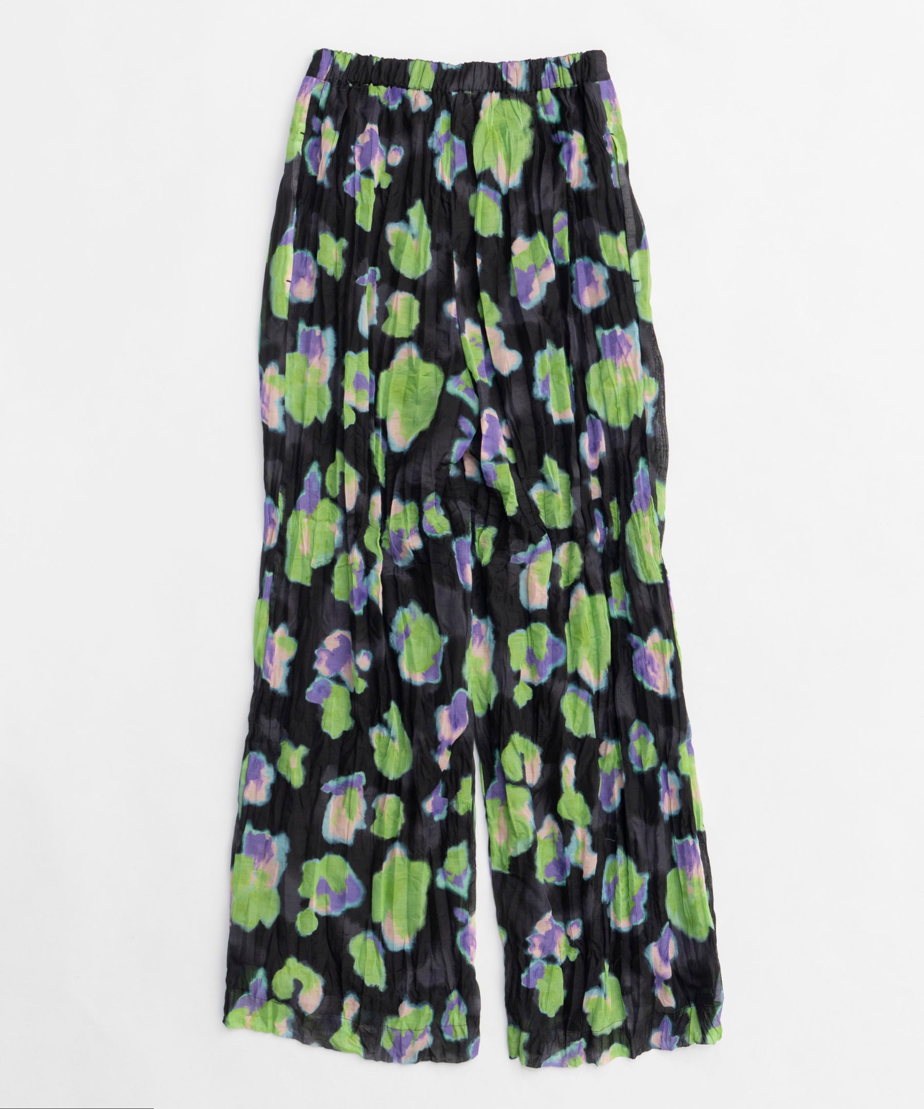 【25SPRING PRE-ORDER】Floral Pattern Pleated Easy Pants