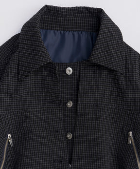 [26SPRING PRE-ORDER] 레이어드 체크 블라우스