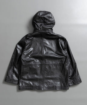 [SALE] Buffalo Crack Leather Prime-Over Hood Blouson