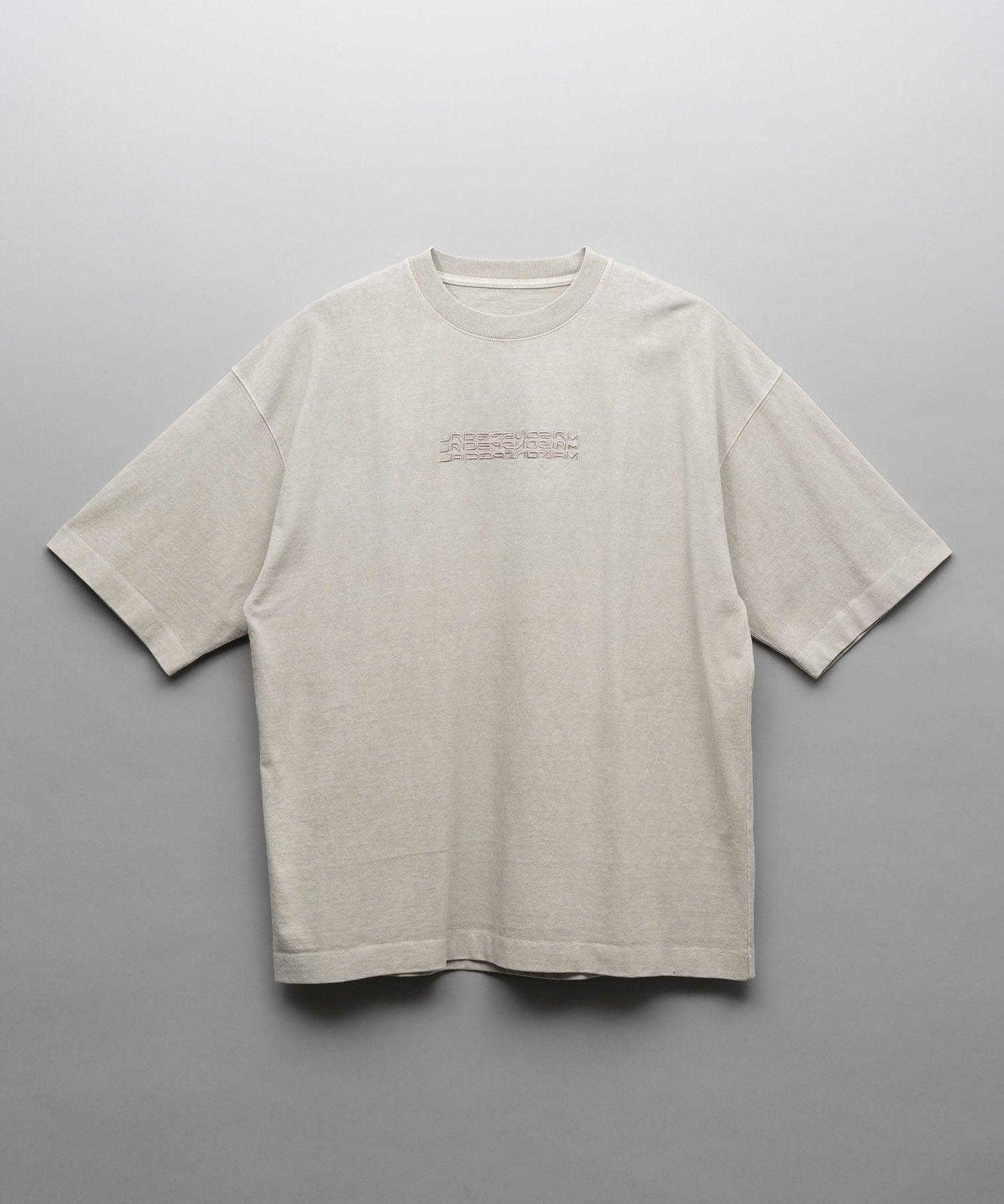 [24SS Pre-Order] Logo Embroidery Prime-Over Pigment Crew Neck T-Shirt