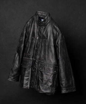 【SALE】Hand Rub-Off Buffalo Leather Prime-Over Hunting Stand Blouson