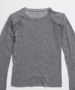 【26AUTUMN PRE-ORDER】Shoulder Pad Sheer Knit Top