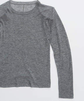 【26AUTUMN PRE-ORDER】Shoulder Pad Sheer Knit Top