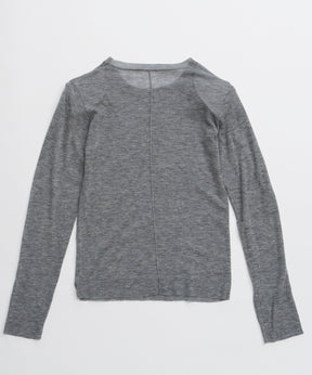 【26AUTUMN PRE-ORDER】Shoulder Pad Sheer Knit Top