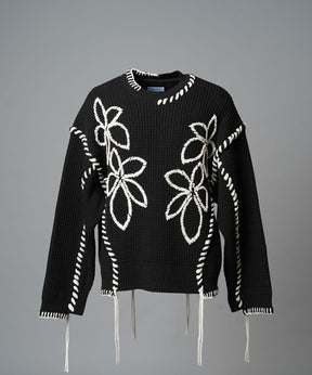 Gradation Short Length Prime-Over V-Neck Knit Pullover