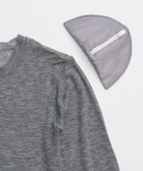 【26AUTUMN PRE-ORDER】Shoulder Pad Sheer Knit Top