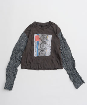【26AUTUMN PRE-ORDER】Washer Shirt Docking Print T-Shirt