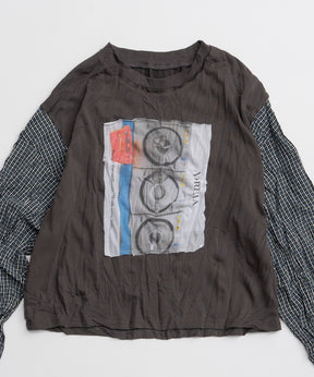 【26AUTUMN PRE-ORDER】Washer Shirt Docking Print T-Shirt
