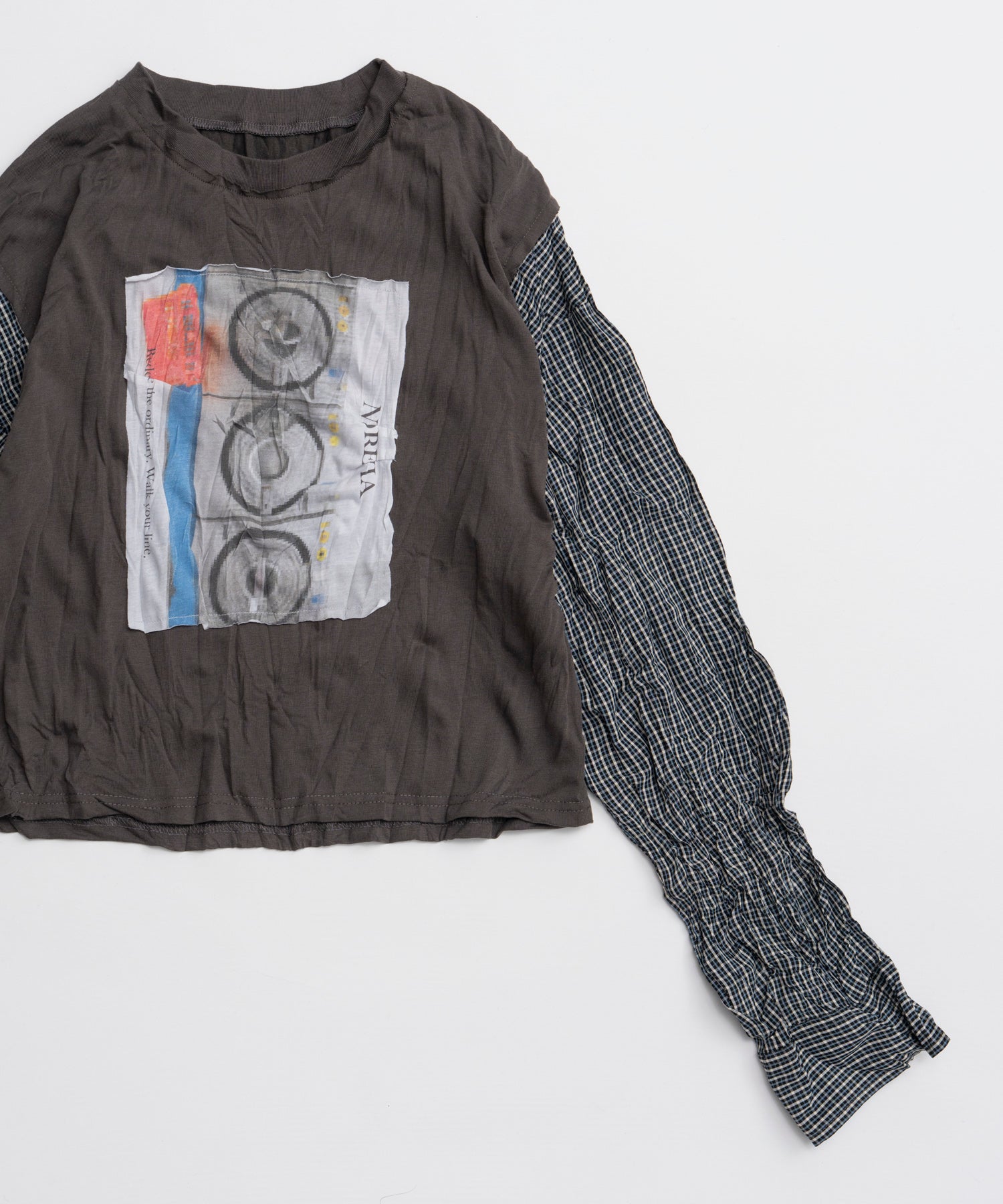 【26AUTUMN PRE-ORDER】Washer Shirt Docking Print T-Shirt