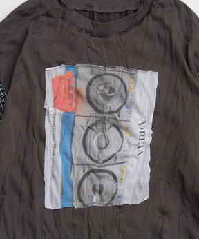 【26AUTUMN PRE-ORDER】Washer Shirt Docking Print T-Shirt
