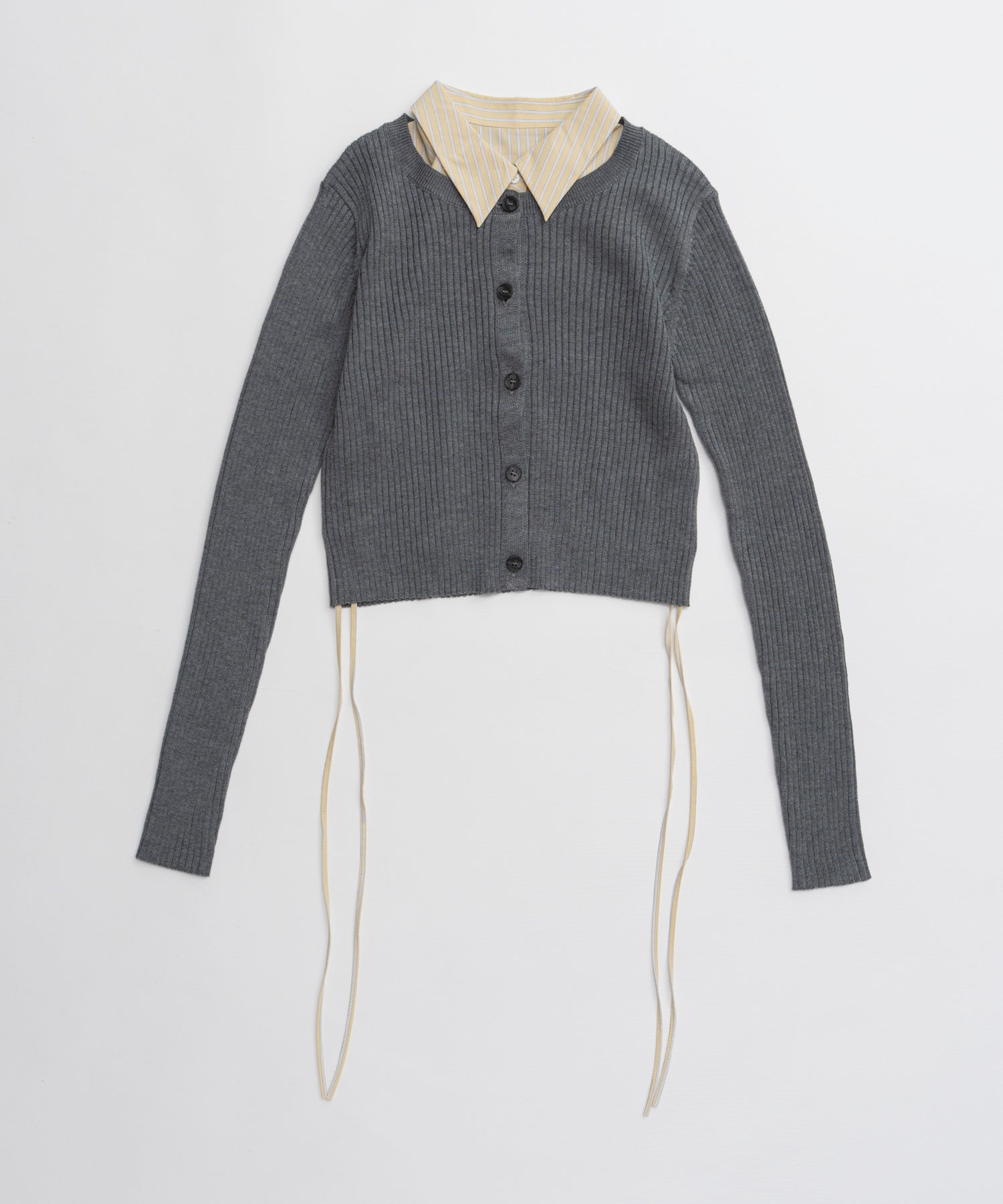 【26AUTUMN PRE-ORDER】Layered Shirt Knit