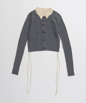 【26AUTUMN PRE-ORDER】Layered Shirt Knit