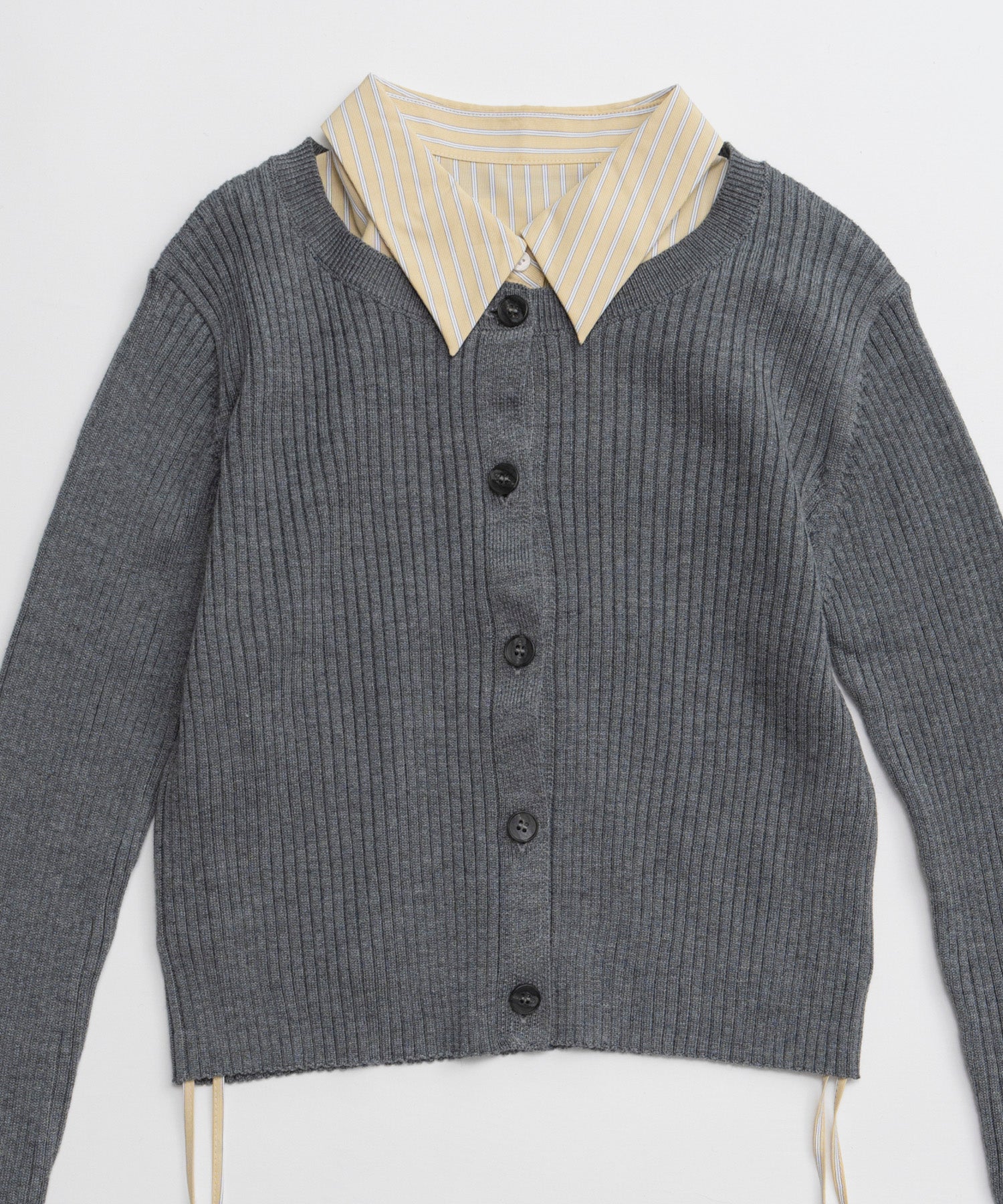 【26AUTUMN PRE-ORDER】Layered Shirt Knit