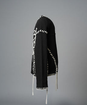 Gradation Short Length Prime-Over V-Neck Knit Pullover