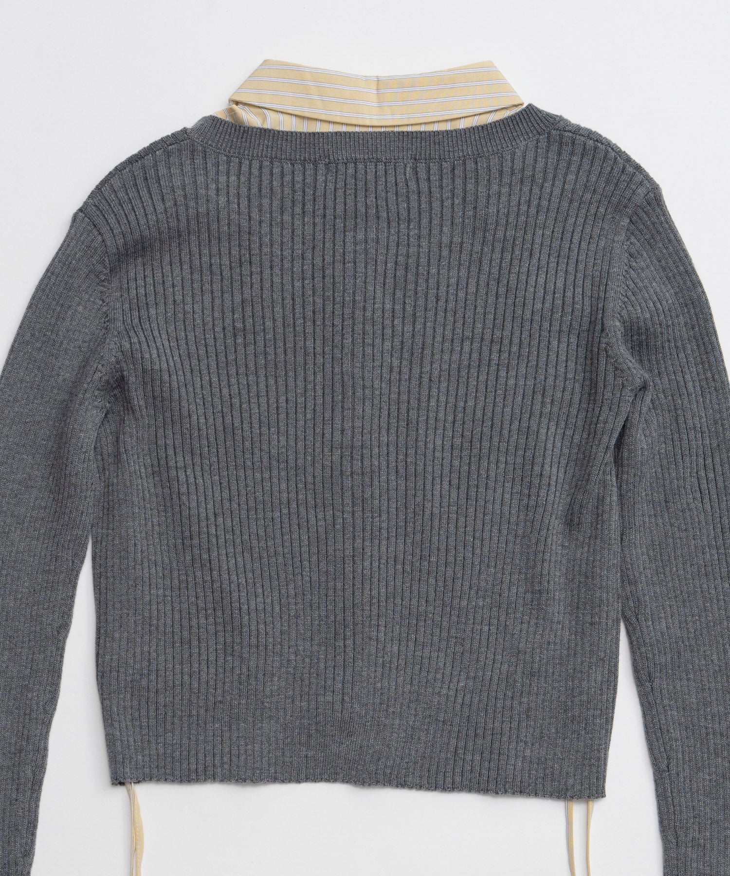 【26AUTUMN PRE-ORDER】Layered Shirt Knit