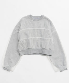 【PRE-ORDER】Tulle Layered Sweatshirt