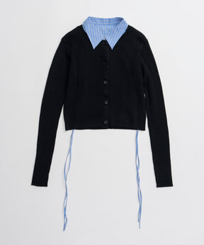 【26AUTUMN PRE-ORDER】Layered Shirt Knit