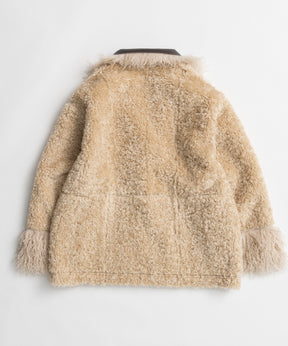 【26WINTER PRE-ORDER】Double-Breasted Vegan Shearling Coat