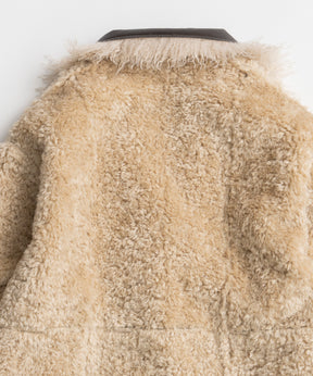 【26WINTER PRE-ORDER】Double-Breasted Vegan Shearling Coat