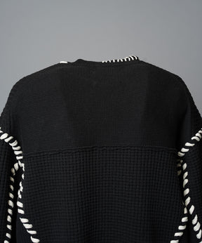 Gradation Short Length Prime-Over V-Neck Knit Pullover