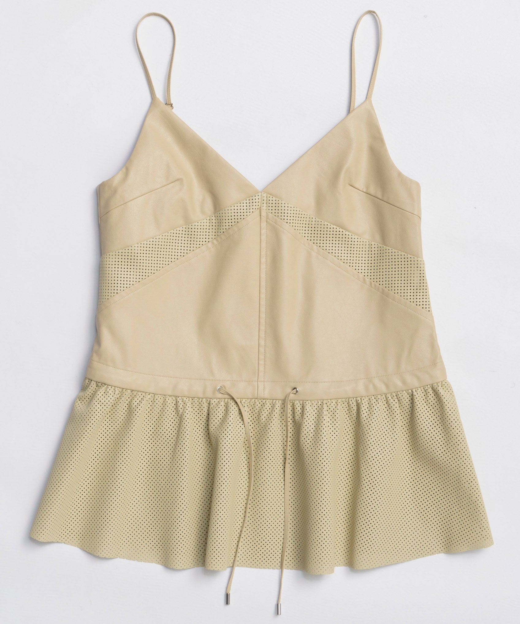 [25WINTER PRE-ORDER] Vegan Leather Peplum Tunic