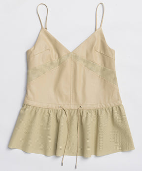 [25WINTER PRE-ORDER] Vegan Leather Peplum Tunic