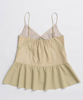 [25WINTER PRE-ORDER] Vegan Leather Peplum Tunic